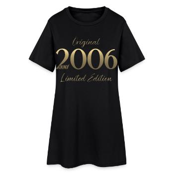 Cadeau d’anniversaire 20e Millésime Juillet 2006 - Robe T-shirt Femme - noir - Devant