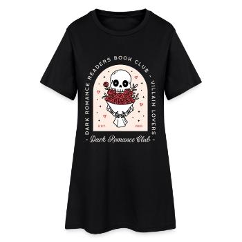 Club de lecture pour lecteurs de romances sombres - Robe T-shirt Femme - noir - Devant