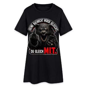 Your message has been permanently deleted - Women’s T-Shirt Dress - black - Front