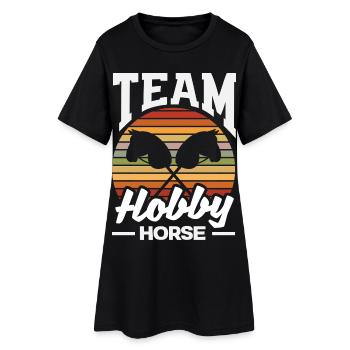 Équipe Cheval de Caval de Passe-temps - Robe T-shirt Femme - noir - Devant