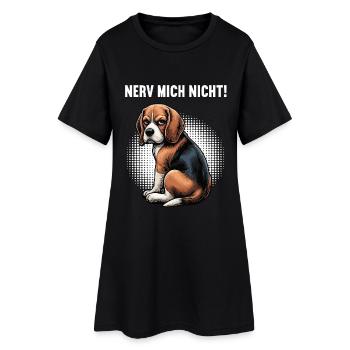 Nerv Mich Nicht Beagle Beaglebesitzer Beaglehalter - Frauen T-Shirt-Kleid - Schwarz - Vorne