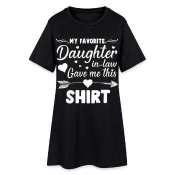 Meine Lieblingsschwiegertochter hat mir dieses Hemd gekauft - Frauen T-Shirt-Kleid - Schwarz - Vorne