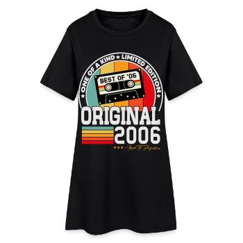 Original 2006 Vintage Rétro Cadeau d’anniversaire - Robe T-shirt Femme - noir - Devant
