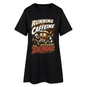 Marathon Marathon Runners Running - Women’s T-Shirt Dress - black - Front