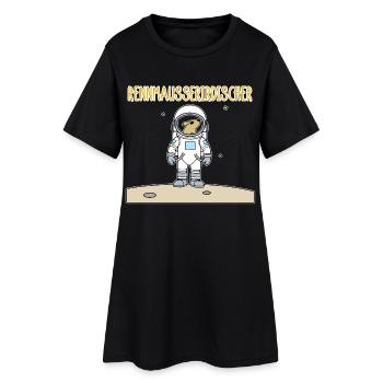 Rennmaus lustiger Wortwitz, Tier-Humor Geschenk - Frauen T-Shirt-Kleid - Schwarz - Vorne