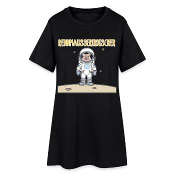 Renn-Maus lustiger Witz Haustier-Humor Geschenk - Frauen T-Shirt-Kleid - Schwarz - Vorne