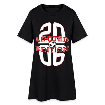20E ANNIVERSAIRE DU FOOTBALL EN ÉDITION LIMITÉE 2006 - Robe T-shirt Femme - noir - Devant