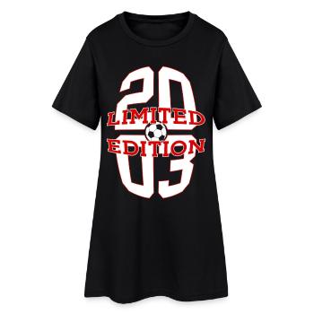 ÉDITION LIMITÉE 23E ANNIVERSAIRE FOOTBALL 2003 - Robe T-shirt Femme - noir - Devant