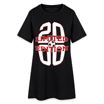 26E ANNIVERSAIRE DU FOOTBALL EN ÉDITION LIMITÉE DE 2000 - Robe T-shirt Femme - noir - Devant