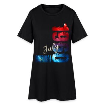 Cadeau du 66e anniversaire Original juillet 1960 - Robe T-shirt Femme - noir - Devant