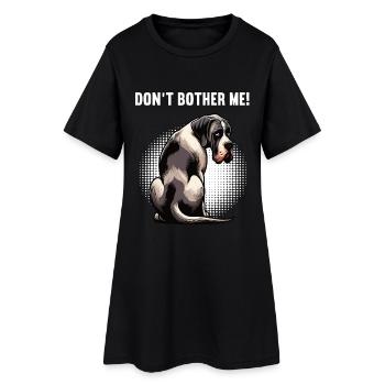 Ne me dérange pas Grand Dogue Grand Dogue Grand Dogue - Robe T-shirt Femme - noir - Devant
