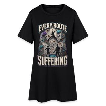 Traceur de route - Robe T-shirt Femme - noir - Devant