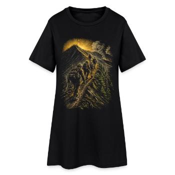 Groupes de pompiers - Robe T-shirt Femme - noir - Devant