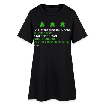99 Little Bugs In The Code Programmer Software - Women’s T-Shirt Dress - black - Front