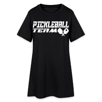 Pickleball - Robe T-shirt Femme - noir - Devant