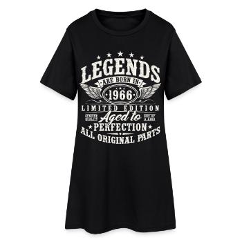 Anniversaire vintage Born Legends 1966 - Robe T-shirt Femme - noir - Devant
