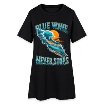 Curaçao - Robe T-shirt Femme - noir - Devant