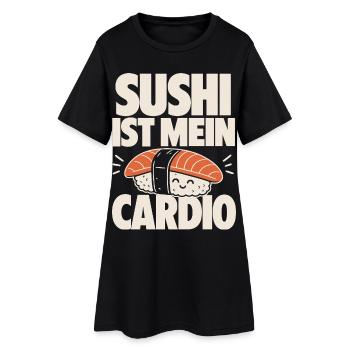 Le sushi est mon cardio kawaii - Robe T-shirt Femme - noir - Devant