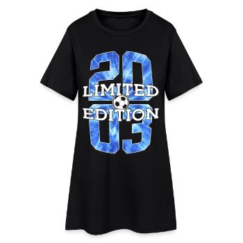 ÉDITION LIMITÉE 23E ANNIVERSAIRE FOOTBALL 2003 - Robe T-shirt Femme - noir - Devant