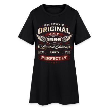 40th Birthday Gift Original July 1986 - Women’s T-Shirt Dress - black - Front
