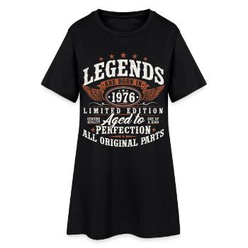 50th Birthday 50th Anniversary Gift Born in 1976 - Women’s T-Shirt Dress - black - Front