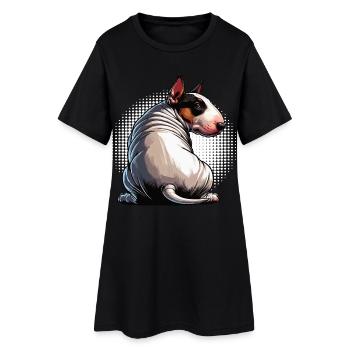 Bull Terrier miniature Bully Bull Terrier Propriétaire - Robe T-shirt Femme - noir - Devant
