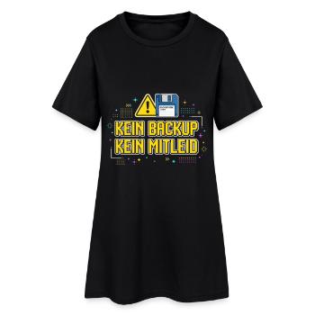 No Ticket No Support Informatiker IT Administrator - Frauen T-Shirt-Kleid - Schwarz - Vorne