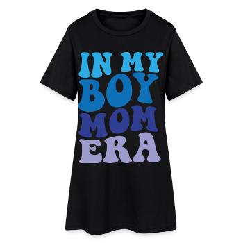 À l’époque de My Boy Mom - Robe T-shirt Femme - noir - Devant