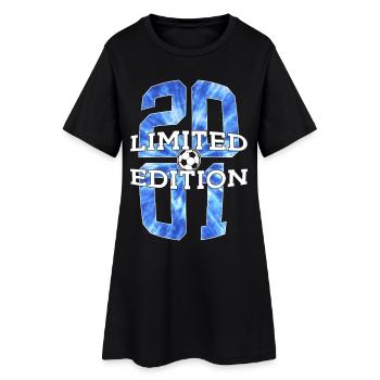 LIMITED EDITION 2001 FOOTBALL 25TH BIRTHDAY - Women’s T-Shirt Dress - black - Front