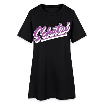 Chéri - Robe T-shirt Femme - noir - Devant