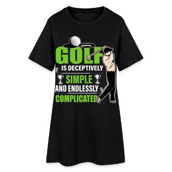 golfe - Robe T-shirt Femme - noir - Devant