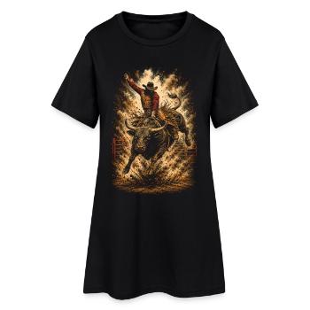 Rodeo American - Robe T-shirt Femme - noir - Devant