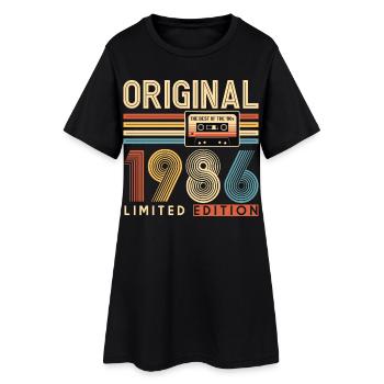 40e anniversaire, 40 ans - Robe T-shirt Femme - noir - Devant