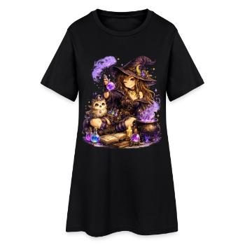 Magical Girl – Potion magique pleine de fantaisie - Robe T-shirt Femme - noir - Devant