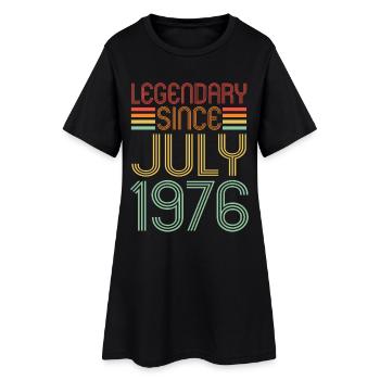 Legendary since July 1976, birthday - Women’s T-Shirt Dress - black - Front