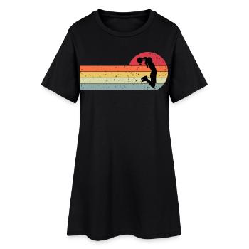 Basketteur - Robe T-shirt Femme - noir - Devant