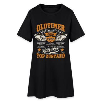 Oldtimer Juli 1956 | Geburtstag Geschenk - Frauen T-Shirt-Kleid - Schwarz - Vorne