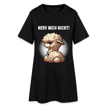 Nerv Mich Nicht Alpaka lama Alpakabesitzer Alpakas - Frauen T-Shirt-Kleid - Schwarz - Vorne