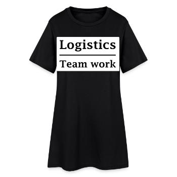 Logistics Teamwork Emblem - Women’s T-Shirt Dress - black - Front
