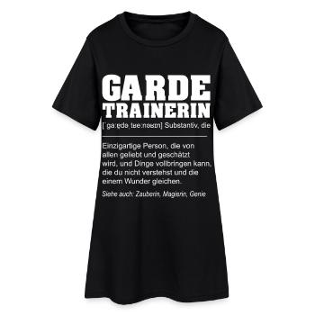 Lustige Definition Gardetrainerin Geschenk - Frauen T-Shirt-Kleid - Schwarz - Vorne