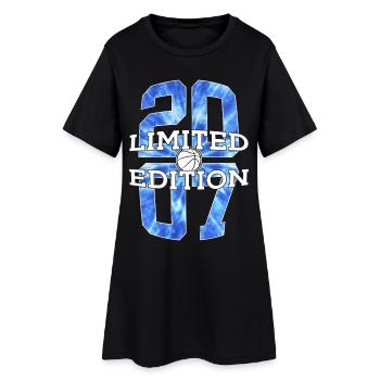 LIMITED EDITION 2007 BASKETBALL 19. GEBURTSTAG - Frauen T-Shirt-Kleid - Schwarz - Vorne