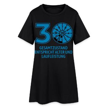 HU Juli 2026 - 30 Jahre - Geburtstag Geschenk - Frauen T-Shirt-Kleid - Schwarz - Vorne
