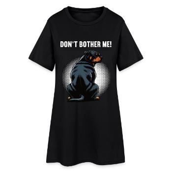 Ne me dérange pas, propriétaire de rottweiler - Robe T-shirt Femme - noir - Devant