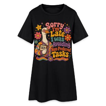 IEP Humor | AESH Teacher - Women’s T-Shirt Dress - black - Front