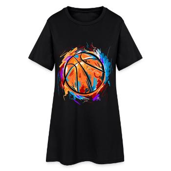 Basket-ball - Robe T-shirt Femme - noir - Devant