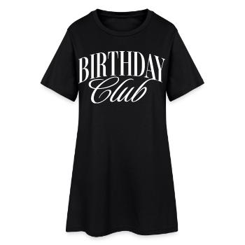 Anniversaire CLub - Robe T-shirt Femme - noir - Devant