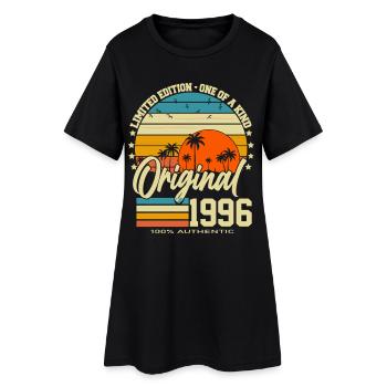 30 Geburtstag 30 Jahre 1996 Jahrgang geboren - Frauen T-Shirt-Kleid - Schwarz - Vorne