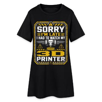 3D Printing | Geek Maker Humor - Women’s T-Shirt Dress - black - Front