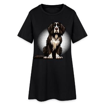 Münsterländer Münsterländerbesitzer Münsterhund - Frauen T-Shirt-Kleid - Schwarz - Vorne