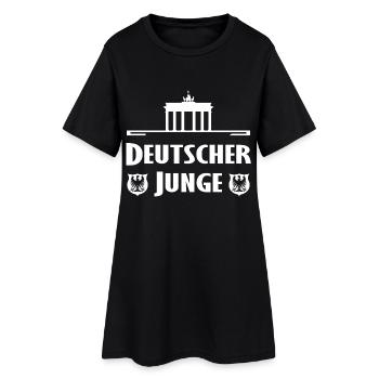 Historische Berliner Silhouette - Frauen T-Shirt-Kleid - Schwarz - Vorne
